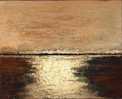 Setting sun von Brigitte Dravet, Malerei kaufen auf Singulart