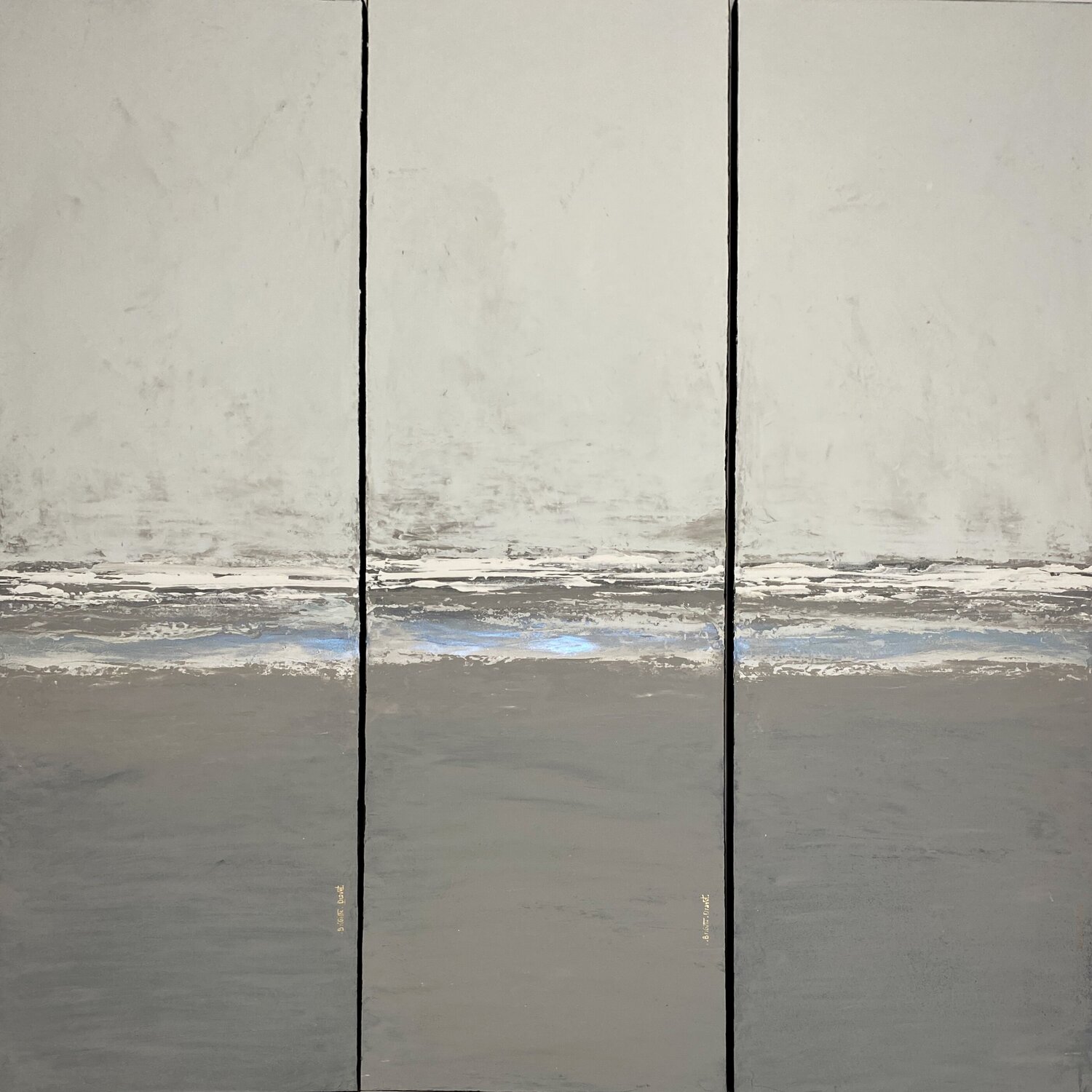 Walking on the beach (tryptiques) Brigitte Dravet