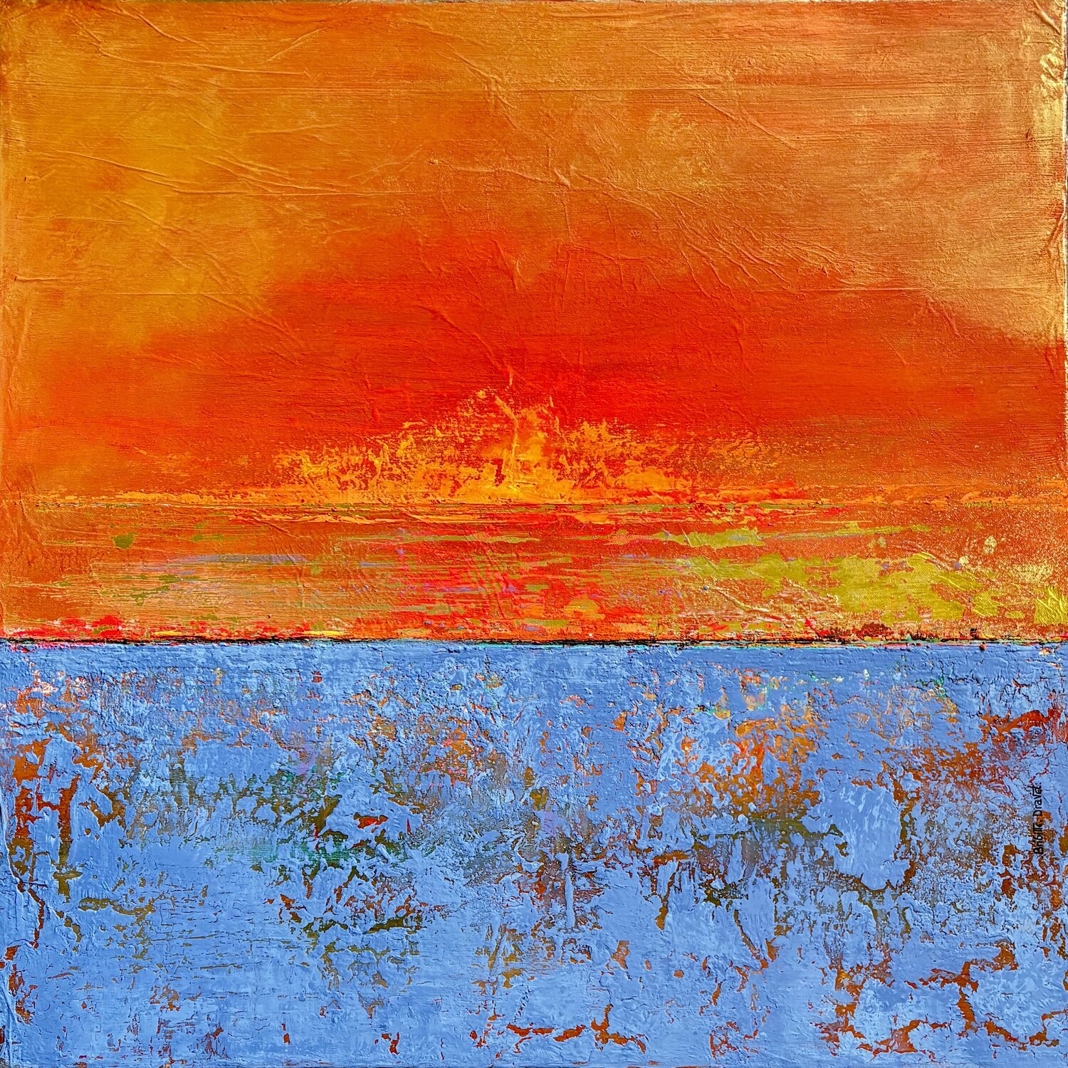 L'Heure Incandescente Brigitte Dravet Pintura original en venta
