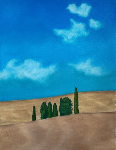 Spettatori invisibili 02 - estate . di Elisa Spagnoli, Pittura in vendita su Singulart