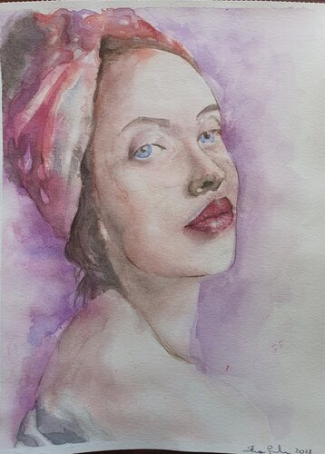 Occhi blu di Elisa Spagnoli, Pittura in vendita su Singulart