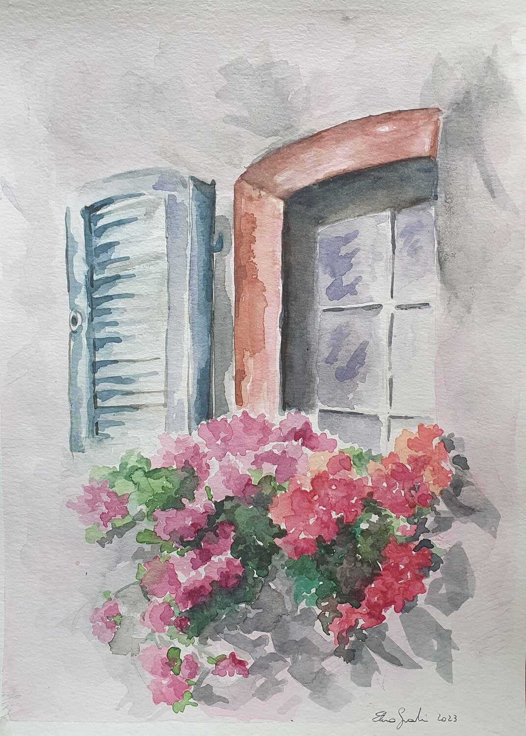 Balcone fiorito Elisa Spagnoli