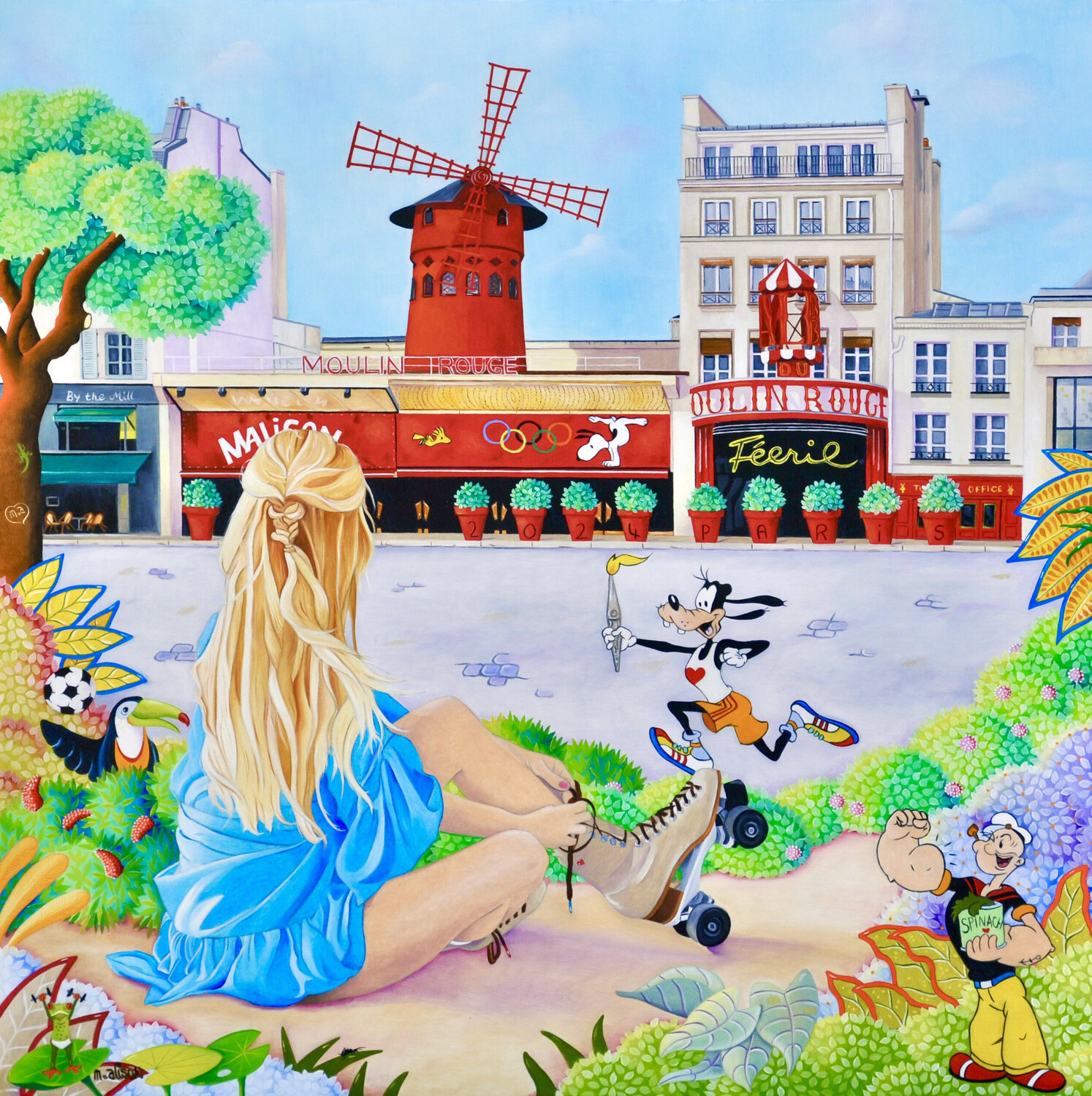 LES JEUX OLYMPIQUES ENTRENT EN SCENE AU MOULIN ROUGE by Martine Alison