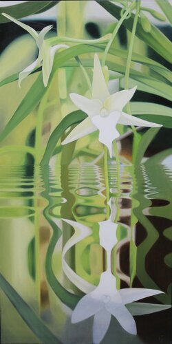 The Nymph  of the Green Pond by Enzo FORGIONE, 회화 for Sale on Singulart