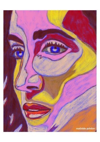 Pink Glance van Mathilde Polidori, Afdruk te koop op Singulart