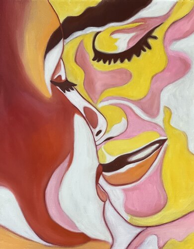 Red Attraction van Mathilde Polidori, Schilderij te koop op Singulart