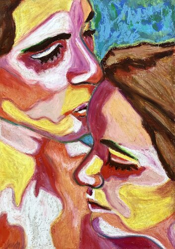 Comfort Kiss van Mathilde Polidori, Schilderij te koop op Singulart