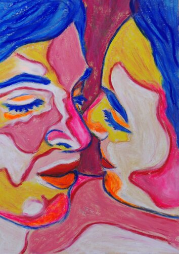 Fauve love by Mathilde Polidori, Painting for Sale on Singulart