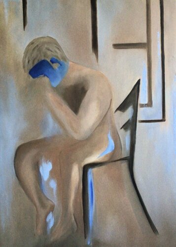 L’ homme blessé van Phil Masure, Schilderij te koop op Singulart
