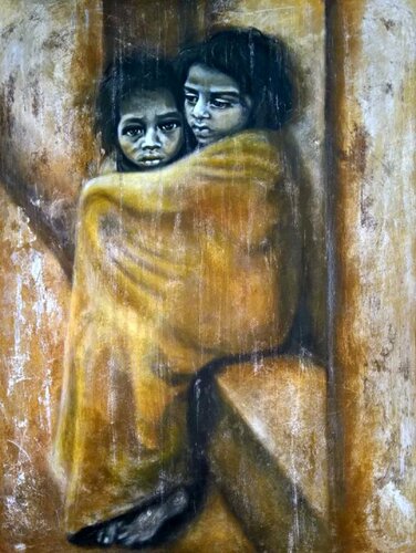 Große Schwester van Eva Vogt, Schilderij te koop op Singulart