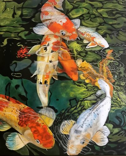 Tanz der Kois de Eva Vogt, Pintura a la venta en Singulart