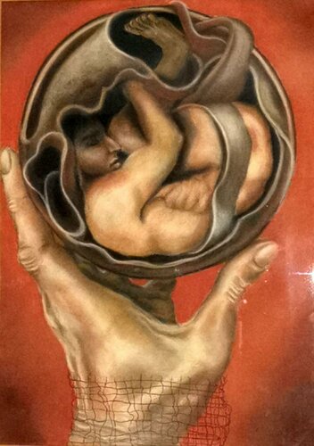 Männliches Embryo by Eva Vogt, Work on Paper for Sale on Singulart