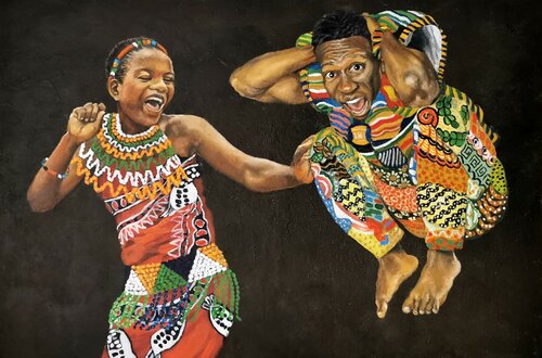 Im Tanzrausch by Eva Vogt, Painting for Sale on Singulart