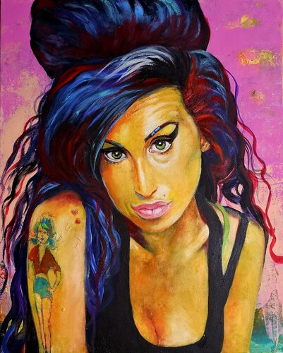 Amy Winehouse di Eva Vogt, Pittura in vendita su Singulart