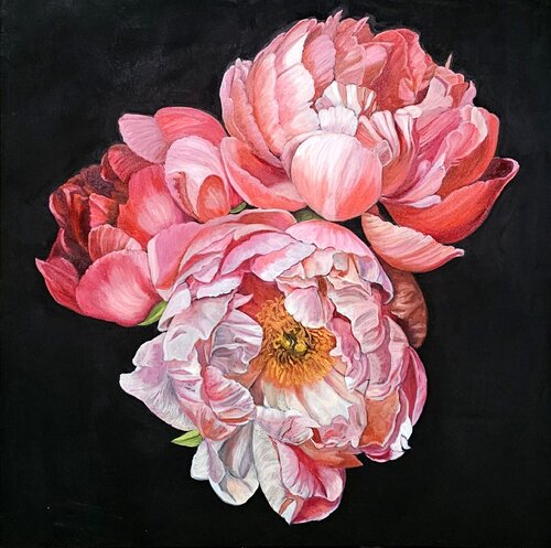 Peonies de Eva Vogt, Pintura a la venta en Singulart