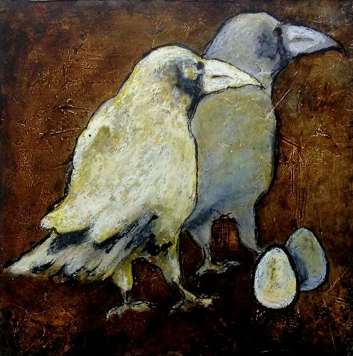 Wir zwei und zwei van Eva Vogt, Schilderij te koop op Singulart