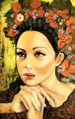 Sommerblüten von Eva Vogt, Malerei kaufen auf Singulart