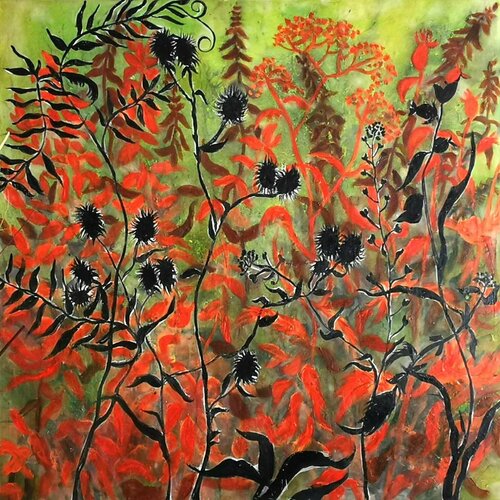 Blumenwiese van Eva Vogt, Schilderij te koop op Singulart