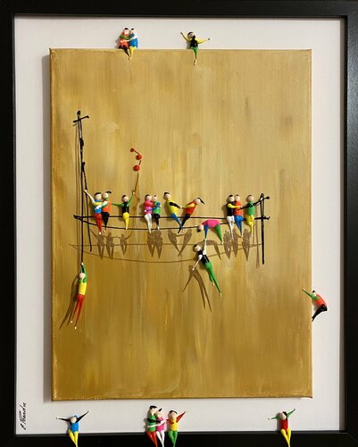 Action. Freiheit.-14-5I78 di Eka Peradze, Pittura in vendita su Singulart