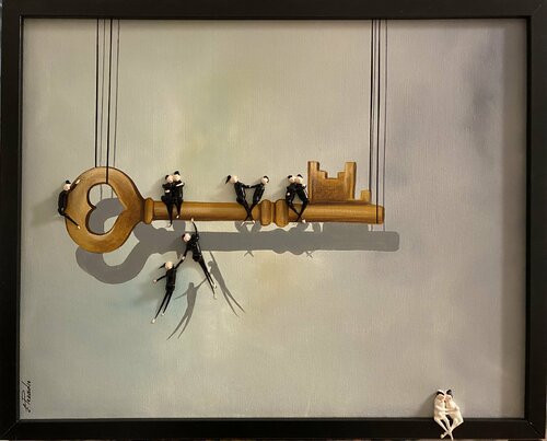 Action.Freedom Freiheit.-14-5790 di Eka Peradze, Pittura in vendita su Singulart