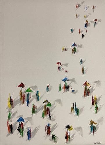 Action.Happyness par Eka Peradze, Peinture en vente sur Singulart