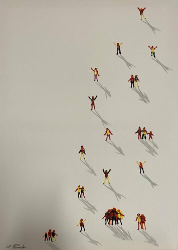 Action,Action.Happyness par Eka Peradze, Peinture en vente sur Singulart
