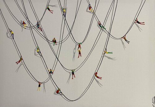 Action.Happyness par Eka Peradze, Peinture en vente sur Singulart