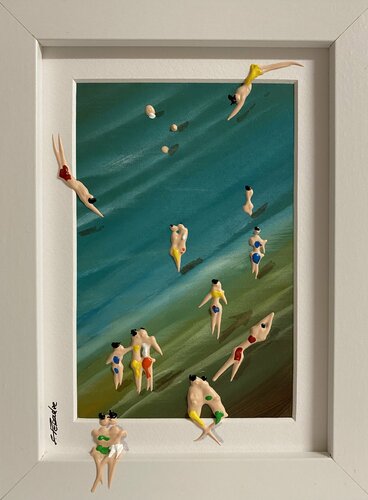 Action.Day on the beach 75 di Eka Peradze, Pittura in vendita su Singulart
