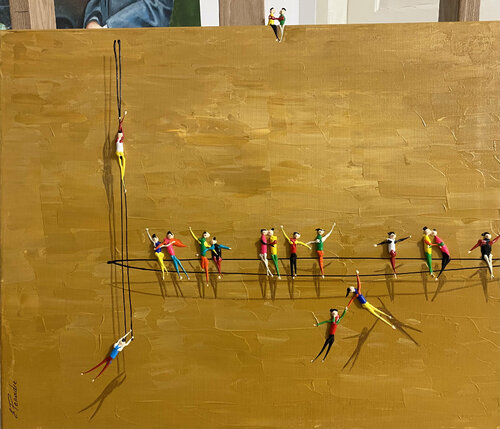 Action.Happyness. 67 di Eka Peradze, Pittura in vendita su Singulart