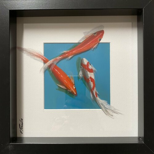 3D Gold Fisch 67 Painting par Eka Peradze, Peinture en vente sur Singulart