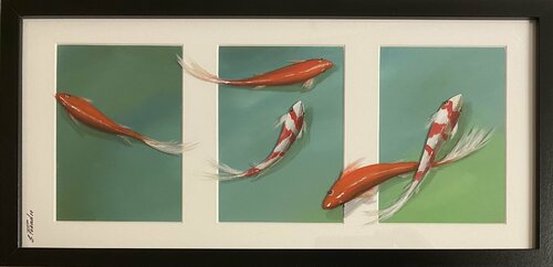 3D Gold Fisch 67 Painting1 Eka Peradze
