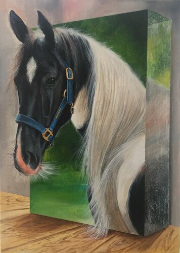 3 D horses i van Eka Peradze, Schilderij te koop op Singulart