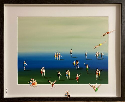 Action.Day on the beach 780 par Eka Peradze, Peinture en vente sur Singulart