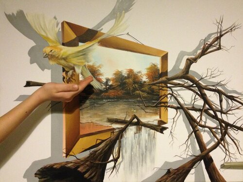 3D Landschaft.  Acryl Eka Peradze