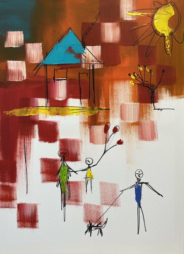 family1 van Eka Peradze, Schilderij te koop op Singulart