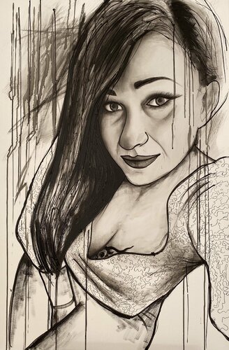 Action.Frau ll-46.78 von Eka Peradze, Malerei kaufen auf Singulart