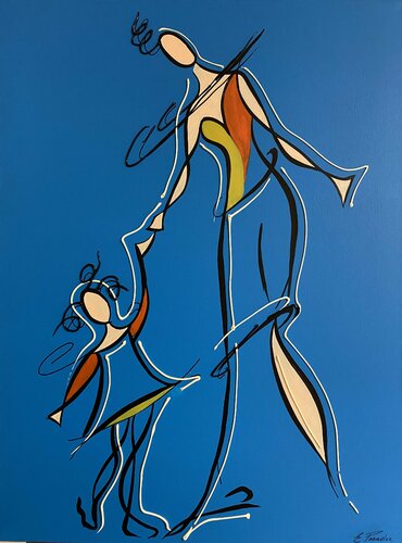 family par Eka Peradze, Peinture en vente sur Singulart