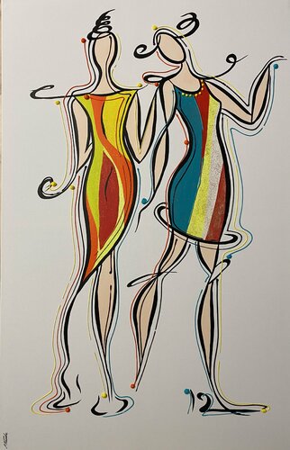 Action. Love di Eka Peradze, Pittura in vendita su Singulart