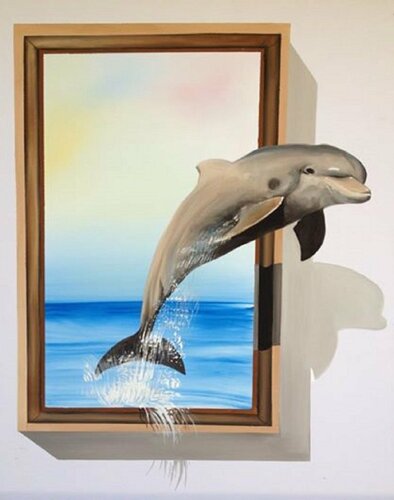 3D dolphin di Eka Peradze, Pittura in vendita su Singulart