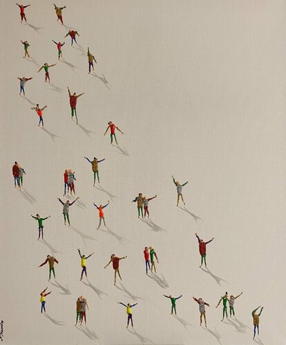 Action.Dancing par Eka Peradze, Peinture en vente sur Singulart