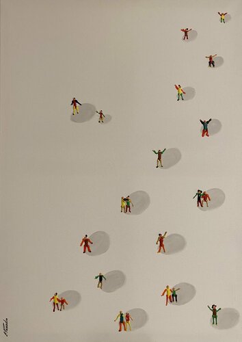 Action. Happyness par Eka Peradze, Peinture en vente sur Singulart