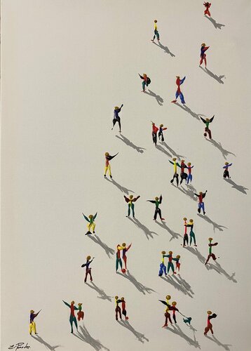 Action. Happyness 45 par Eka Peradze, Peinture en vente sur Singulart