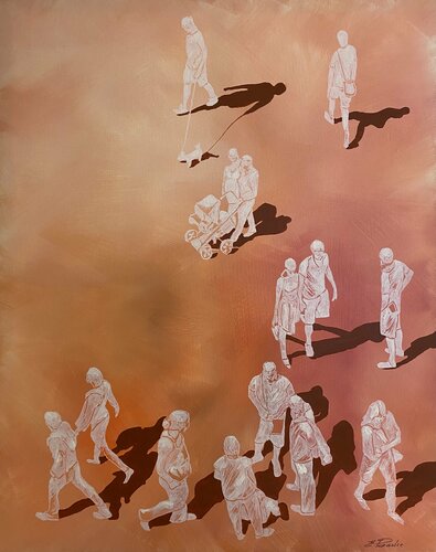 Freiheit. Menschen van Eka Peradze, Schilderij te koop op Singulart