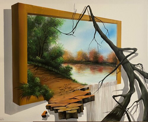 3D Landschaft. von Eka Peradze, Malerei kaufen auf Singulart