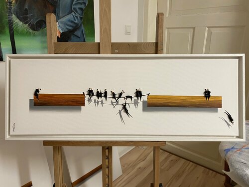 34x94cm ... action. Freiheit 77 par Eka Peradze, Peinture en vente sur Singulart