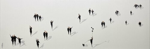Action.Happyness. par Eka Peradze, Peinture en vente sur Singulart