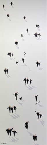 Action. Happyness. 98 par Eka Peradze, Peinture en vente sur Singulart