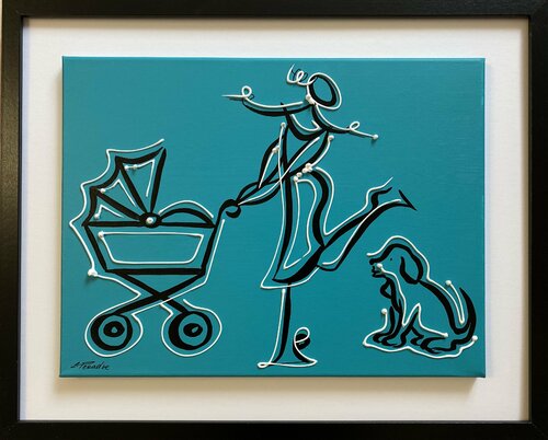 Action.Love. 7I par Eka Peradze, Peinture en vente sur Singulart