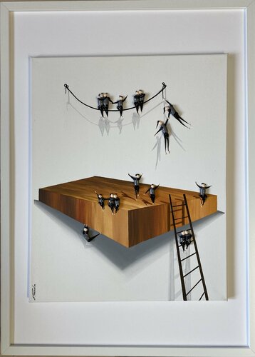 Action.  3D freedom. par Eka Peradze, Peinture en vente sur Singulart