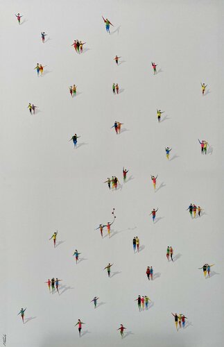 3D Freedom. Acrylic par Eka Peradze, Peinture en vente sur Singulart